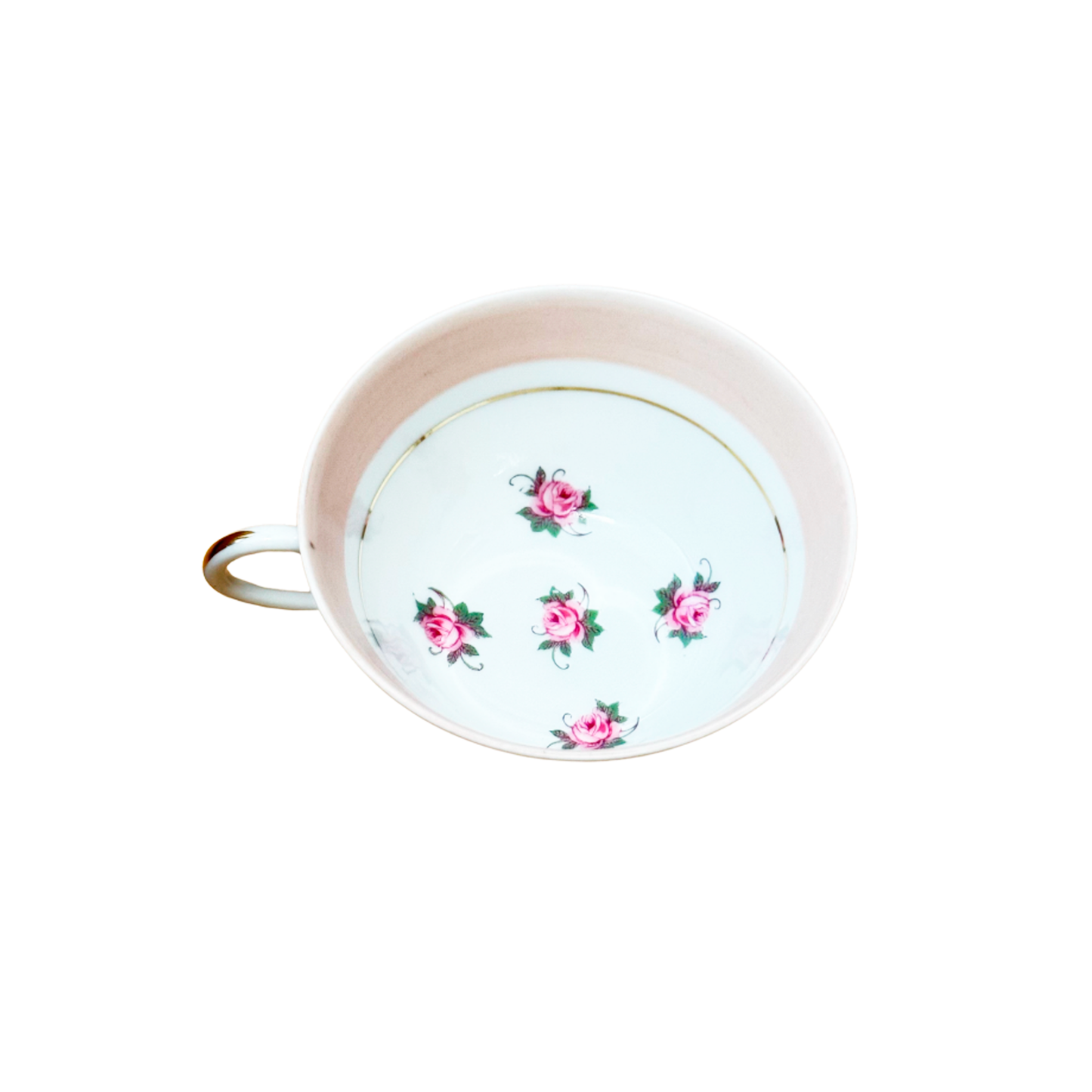 Taza decorativa Limoges rosada