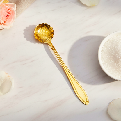 Cucharilla de azucar Flor Dorada