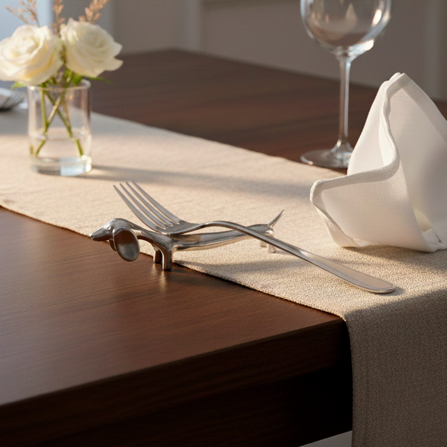 Sujetadores de cubiertos Dachshund